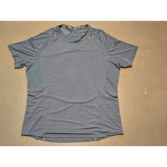 Lululemon Square‎ Neck Short Sleeve Athletic Training Shirt in Green Size XL - Picture 1 of 4